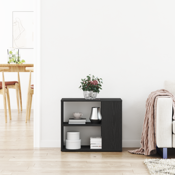 Aparador de Roble Negro  60x30x50 cm Madera M 4