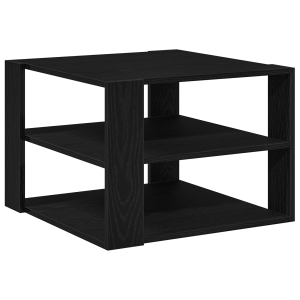Mesa de centro madera de ingeniería roble negro 59.5x59.5x40 cm H