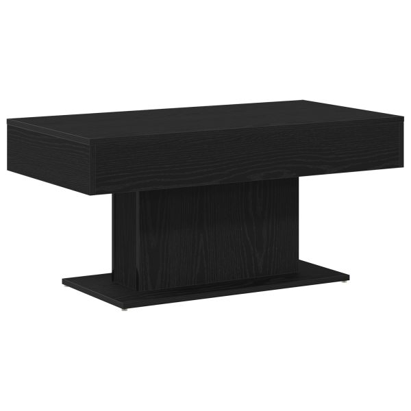 Mesa de Café  Negra Roble 96x50x45 cm Madera M 2