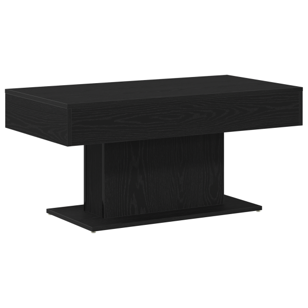 Mesa de Café  Preta em Carvalho 96x50x45 cm Madeira Revestida M 5
