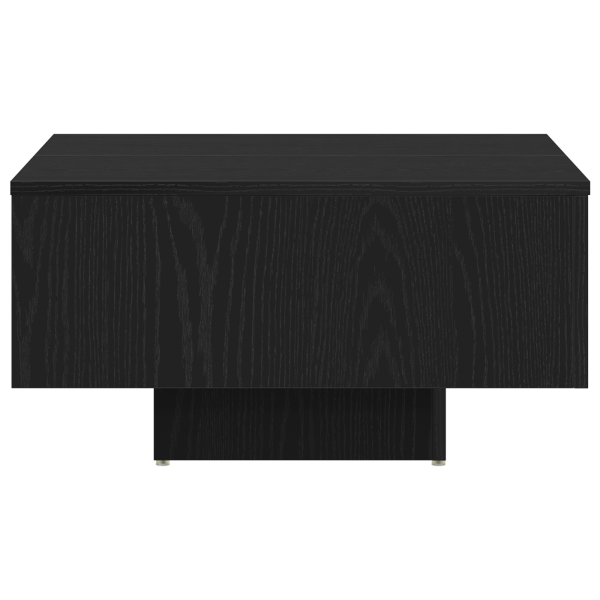 Mesa de Café  Carvalho Preto 60x60x31.5 cm Madeira de Engenharia M 5