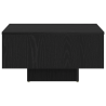 Mesa de Café  Carvalho Preto 60x60x31.5 cm Madeira de Engenharia 5