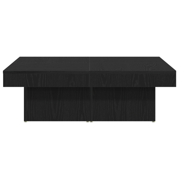 Mesa de café  en negro y roble. 90x90x28 cm. hecha de madera de ingeniería M 5