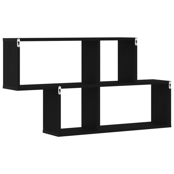 Armario de pared de roble negro  76x15x53 cm hecho de madera elaborada M 5