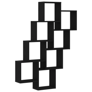 Armario de pared de madera negro roble 90x15x119.5 cm H