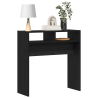 Mesa Consola Roble Negro - 78x30x80 cm - Hecha de Madera Elaborada 3