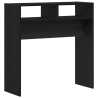 Mesa Console de Carvalho Preto - 78x30x80 cm - Feita de Madeira Engenheirada 5