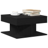 Mesa de centro madera de ingeniería roble negro 57x57x30 cm 3