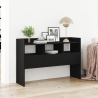 Sideboard  Preto Carvalho 105x30x70 cm Madeira de Engenharia 1