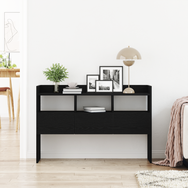 Aparador Negro de Roble  105x30x70 cm en Madera M 4