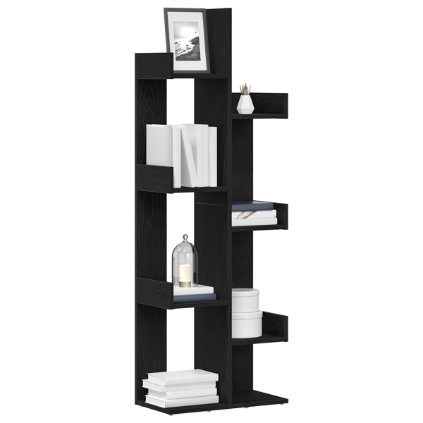 Estantería  Roble Negro 48x25.5x140 cm Madera Compuesta M 3