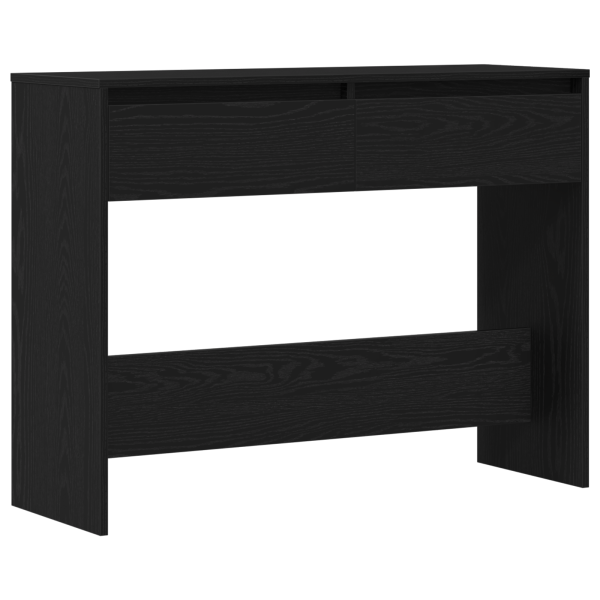 Mesa Console de Carvalho Preto  - 100x35x76.5 cm - Madeira de engenharia M 2