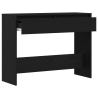 Mesa consola madera de ingeniería roble negro 100x35x76.5 cm 5