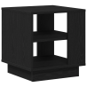 Mesa de centro de madera de ingeniería roble negro 40x40x43 cm 2