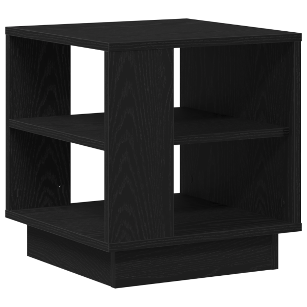 Mesa de centro de madera de ingeniería roble negro 40x40x43 cm M 5