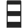 Estantería separadora espacios roble negro 40x30x71.5 cm 5