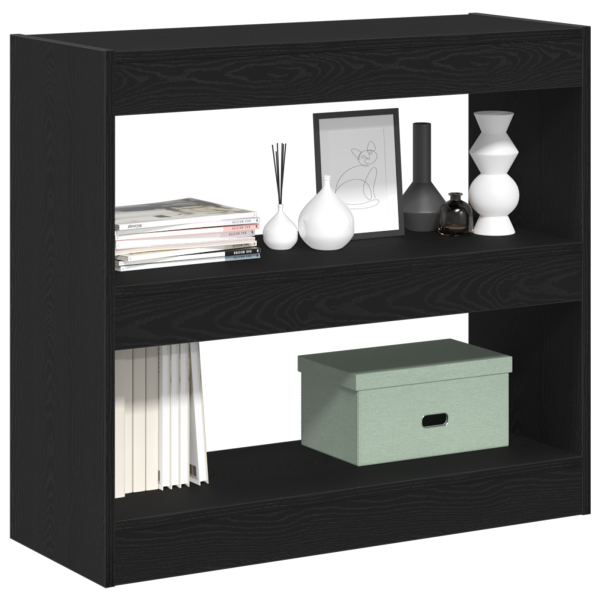 Cabinet de libros de roble negro  - 80x30x72 cm M 3