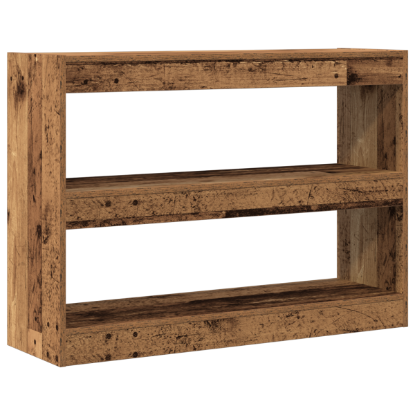 Estantería/Divisor de habitación  en madera antigua. 100x30x72 cm. hecho de madera contrachapada M 5