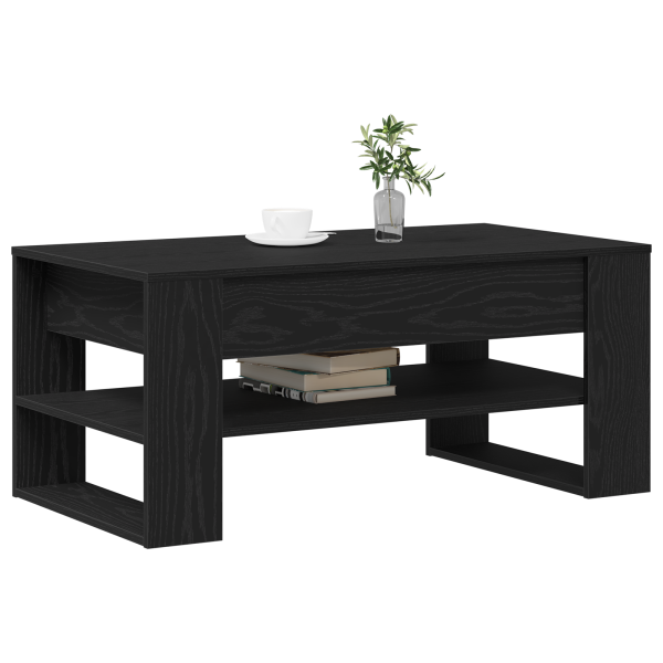 Mesa de café  Negra de Roble 102x55x45 cm de Madera M 3