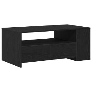 Mesa de Café de Roble Negro 102x55x43.5 cm Hecha de Madera Ingenierizada H