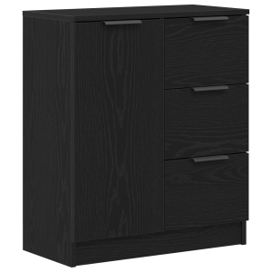 Buffet de Carvalho Preto  60x30x70 cm Feito de Madeira Ingenerada H