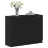 buffet  Preto Carvalho 90.5x30x70 cm Madeira Engenharia 3