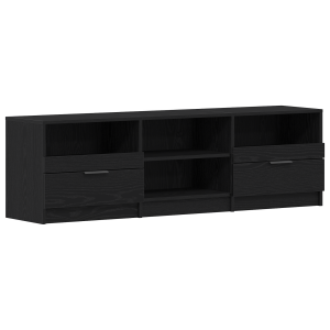 Estante para TV Carvalho Preto 150x33.5x45 cm Madeira Revestida H