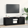 Mueble de TV madera de ingeniería roble negro 102x35x36.5 cm 1