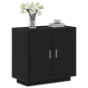 Buffet  Carvalho Preto 80x40x75 cm Madeira de Engenharia 3