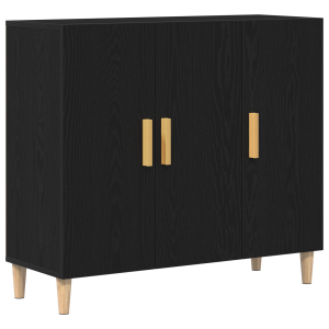 Aparador Negro de Roble  90x34x80 cm en Madera H