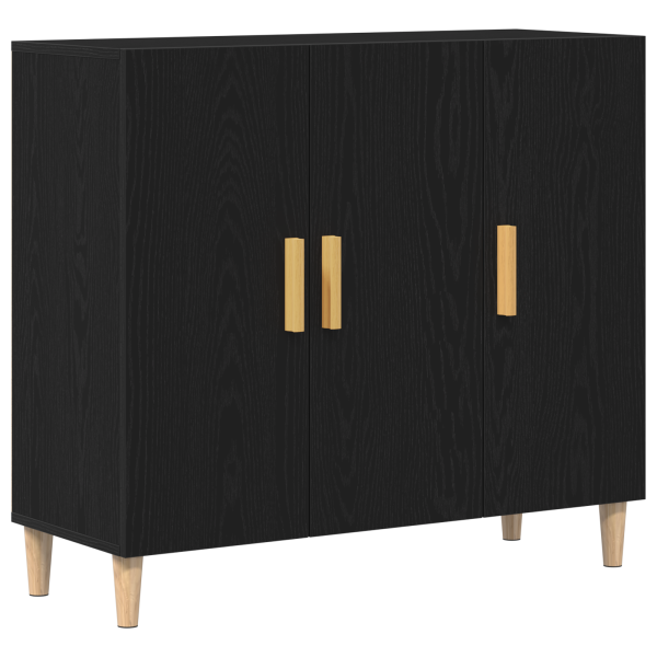 Aparador Negro de Roble  90x34x80 cm en Madera M 2