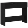 Mesa de consola  Negro Roble 90x36x75 cm Madera de ingeniería 2