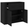 Buffet  Carvalho Preto 80x33x70 cm Madeira de engenharia 5