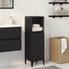 Mueble de baño madera de ingeniería roble negro 30x30x100 cm 1