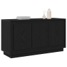 Sideboard  Preto Carvalho 102x35x55 cm Madeira de engenharia 3