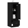 Aparador alto madera de ingeniería roble negro 36x35.5x103.5cm 3
