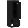 Highboard  Preto Carvalho 36x35.5x103.5 cm Madeira Ingienho 5