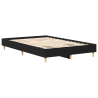 Estructura de cama madera ingeniería roble negro 120x200 cm 2