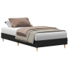 Estructura de cama madera ingeniería roble negro 90x200 cm 3