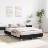 Estructura de cama madera ingeniería roble negro 120x190 cm 4