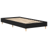 Estructura de cama madera ingeniería roble negro 75x190 cm 5