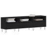 Mueble de TV madera de ingeniería roble negro 150x30x44.5 cm 3
