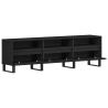 VidaXL Mueble de TV Negro Roble 150x30x44.5 cm Madera Engineered 5