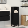 Mueble de baño madera de ingeniería roble negro 30x30x190 cm 1