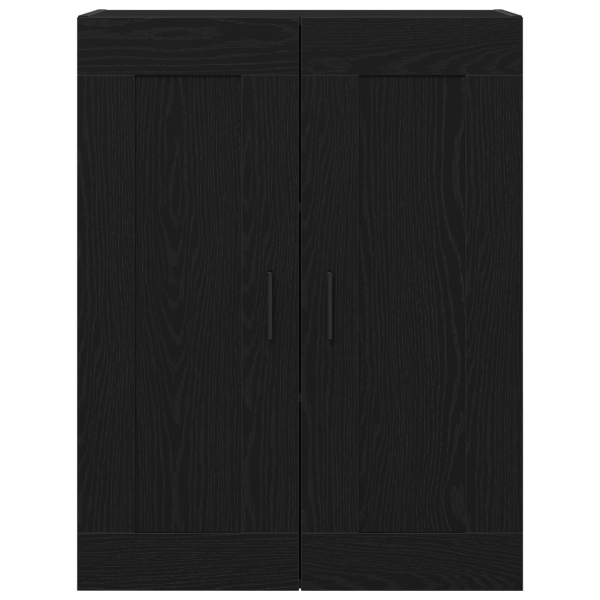 Armário de Parede  Carvalho Preto 69.5x34x90 cm Madeira de Engenharia M 2