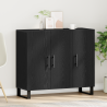 Sideboard  com 3 portas em Carvalho Preto 90x34x80 cm em Madeira Ingênua 1