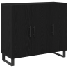 Sideboard  com 3 portas em Carvalho Preto 90x34x80 cm em Madeira Ingênua 2