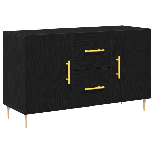 Buffet  Preto Carvalho 100x36x60 cm Madeira de Engenharia M 2