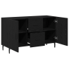 Buffet  Preto Carvalho 100x36x60 cm Madeira 5