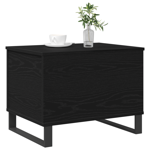 Mesa de Centro Lift Top Preto Carvalho 60x44.5x45 cm Madeira de Engenharia M 3